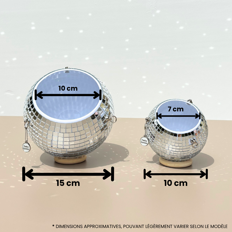 Cache-pot "Boule Disco"